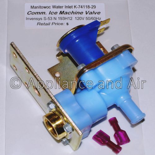 K-74118-29 Invensys S-53 N 193H12 Ice Maker Water Inlet Valve 120V SHIPS TODAY