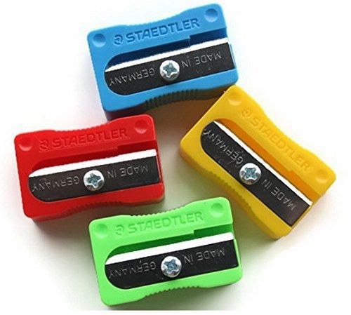 Staedtler Smart Hand Held Plastic Pencil Sharpener, 4 pcs.