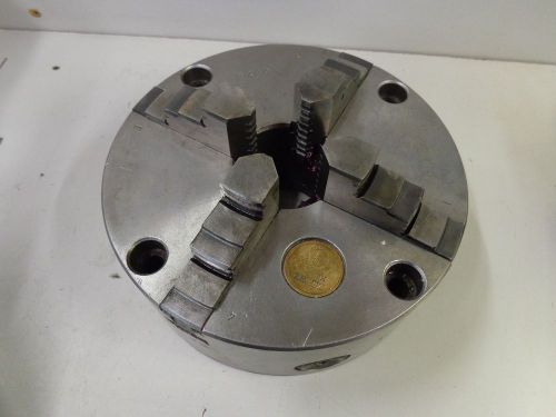 ZEATZ 8&#034; 4-JAW SELF CENTERING LATHE CHUCK PLAIN BACK   STK 8993