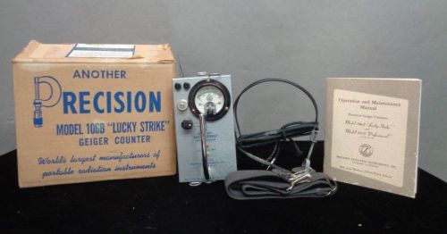 VTG PRECISION PRI 106B Lucky Strike GEIGER COUNTER Radiation w/ Headphones NR!