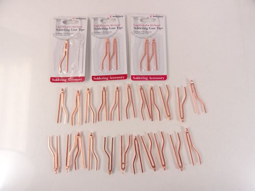 Radio shack copper 2.62&#034; solder gun tip lot of 27 fits weller d440 8200 64-2190 for sale