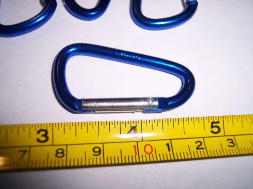 300-2 INCH CARABINERS D CLIPS WHOLESALE **BLUE** GREAT ITEM FOR LOCKSMITH
