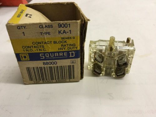 Square D 9001 KA-1 - 88000 Series G. Heavy duty Rating