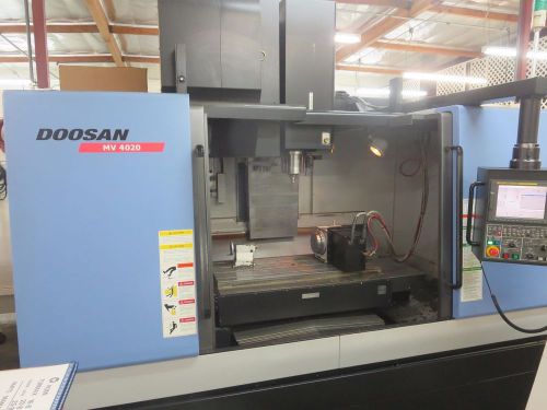 DOOSAN MV-4020 Vertical Machining Center w/ 4th Axis Rotary Table