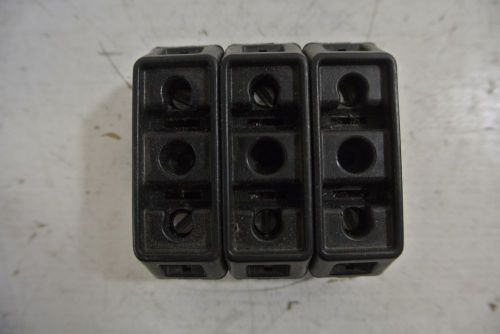 LOT of 3 Bussmann Fuse Blocks 30 Amp 600 Volt Cat: TCFH30