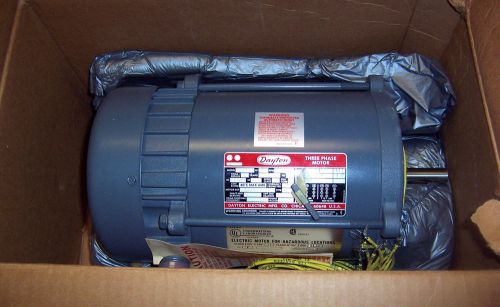 Dayton Explosion Proof Electric Motor 3N369 3/4HP RPM 1725, 230-460V, N.O.S.!