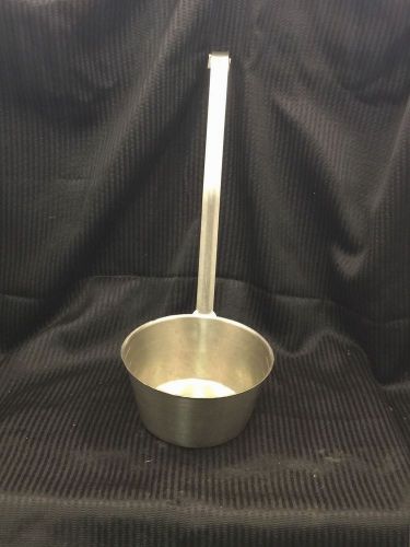 Vollrath 58700 stainless steel w/ 12&#034; hooked handle 1 qt quart. graduated dipper for sale