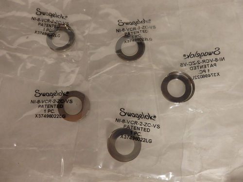 5 Swagelok NI-8-VCR-2-ZC-VS Nickel Side Load Retainer Gasket 1/2&#034; VCR (D6)