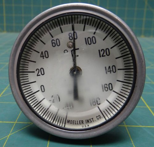 Moeller Shock Resistant Industrial Thermometer (-40-180 Deg) 6685-00-782-5244