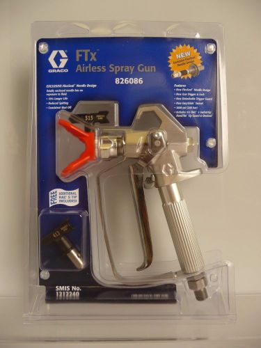 Graco FTx Airless Paint Gun, w/ RAC X 515 Tip &amp; Guard 826086