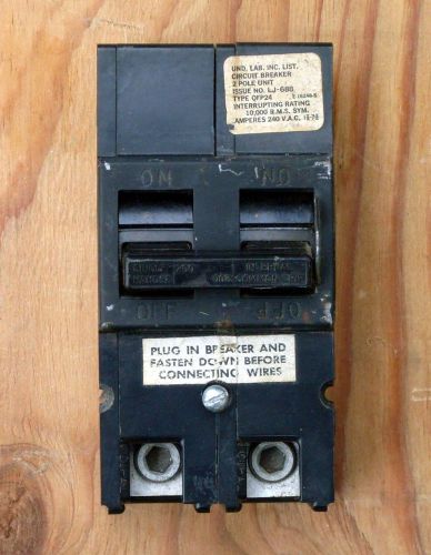 Zinsco Sylvania 200 Amp Main Breaker Double Pole Unit LJ-688 QFP24 Used