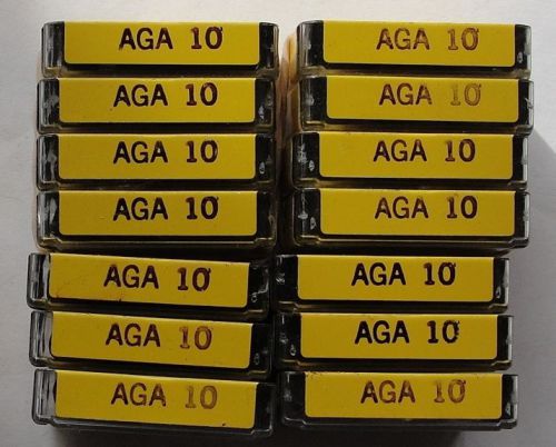 AGA-10 - QTY 10 FUSES - NEW BUSSMANN BUSS