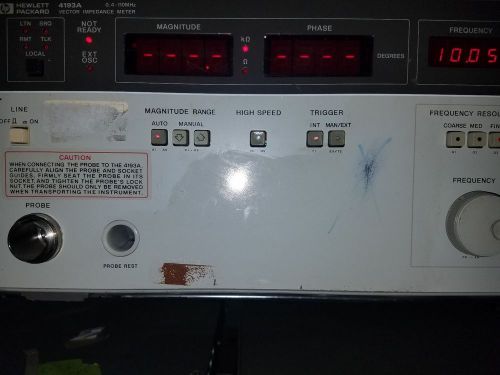 Agilent HP 4193A 400kHz-110MHz Vector Impedance Meter