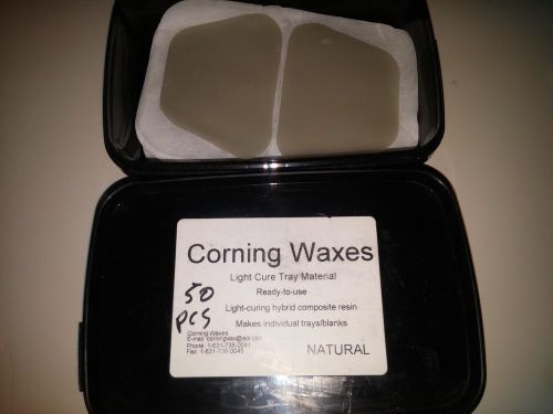 CORNING WAXES LIGHT CURE TRAY MATERIAL 78 PCS