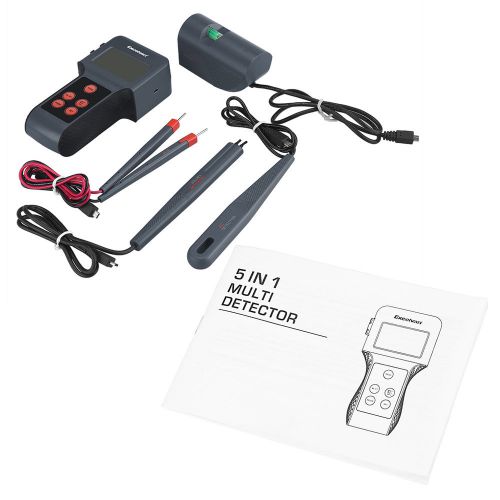 NEW 5-in-1 Multifunction Laser Distance Meter+Moisture/Volt Meter+Metal Detector