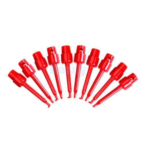 10Pcs Test Hook Clip Grabbers Test Probe SMD IC PCB DIY