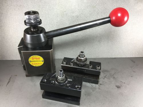 Dorian sdn35cxa lathe tool post 14-17&#034; swing w/ (2) quick change holder d35cxa-1 for sale