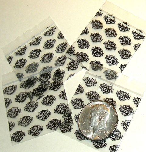 200 Biker Baggies 2 x 2&#034; Apple Mini Ziplock Bags 2020 reclosable