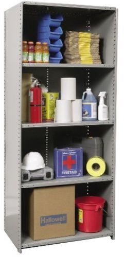 Hallowell 5720-12HG Heavy-Duty Closed Hi-Tech Shelving Starter Unit With 5 Gray