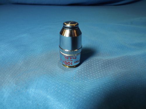 Nikon E Plan 100x oil 1.25 160/0.17 Ph4 DL Microscope Objective Phase Contrast