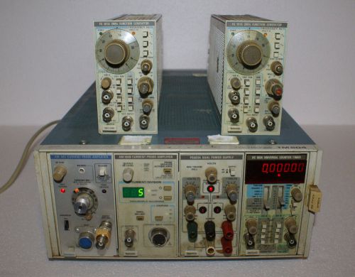 Tektronix TM504 + AM503,AM503B,P5503H,DC503A+ 2 FG501A POWERS UP