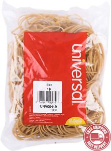 Universal  00419  Rubber  Bands ,  Size  19 ,  0 . 04 &#034;  Gauge ,  Beige ,  4  Oz