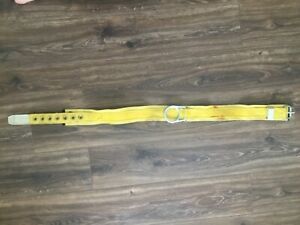 MILLER 3-NA FALL PROTECTION SAFETY BODY BELT L USA SINGLE D 1987 YELLOW PPE MADE