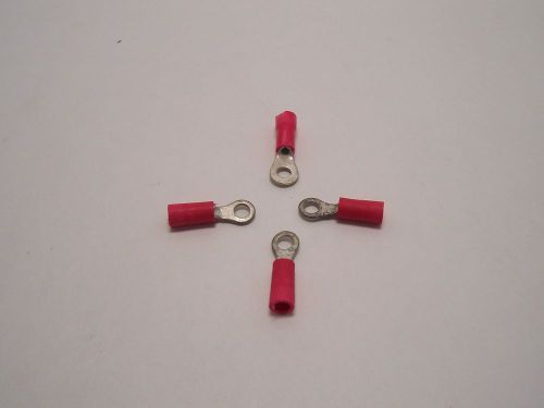 RED CRIMP #6 RING TERMINALS- 18-22 GAUGE- Pkg/10