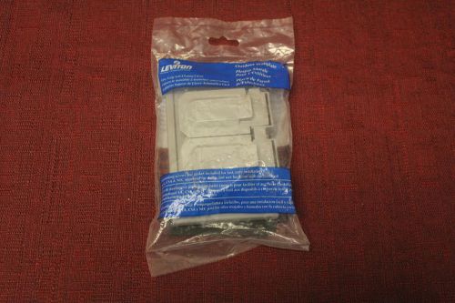 Leviton 002-04976-GY Large Duplex 1-Gang Receptacle GFCI Wallplate - Gray New