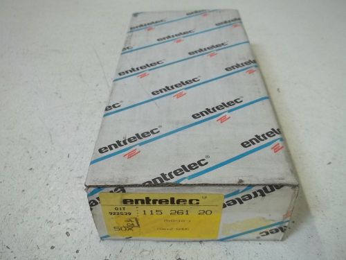 LOT OF 50 ENTRELEC 115 261 20 TERMINAL BLOCK *NEW IN A BOX*