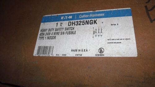 nib CUTLER HAMMER DH325NGK 400 amp 240 volt fusible