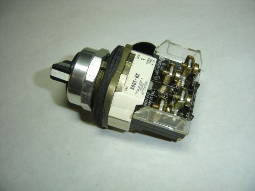 ALLEN BRADLEY 800T-H2A SELECTOR SWITCH 2 POS MAINT SER T