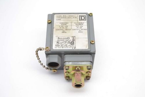 Square d 9012 gaw25-s104 pressure 3-150psi 475psi c switch b423618 for sale