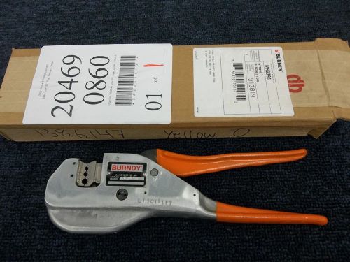 BURNDY HYTOOL RATCHET CABLE CRIMPER CRIMPING TOOL MR8G98 YAV T YAD CONNECTOR NEW