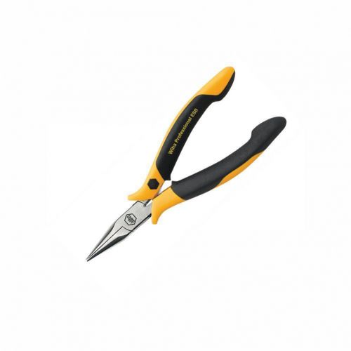 Pliers Short Snipe Nose Straight Serrated Jaws D Safe Ergonomic Shape