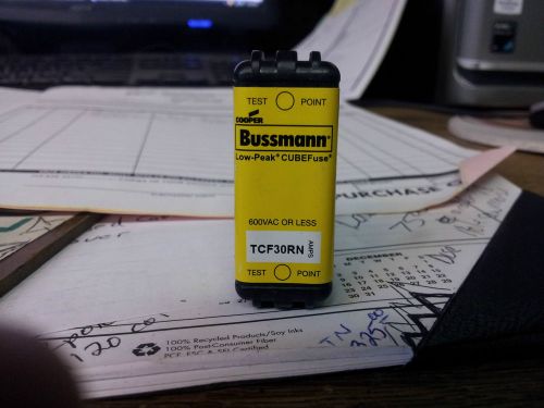 COOPER/BUSSMAN TCF30RN LOW PEAK CUBE FUSE 600V NEW NO BOX #B30