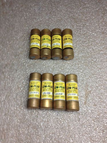 (RR28-4) 8 BUSS LOW-PEAK LPJ FUSES