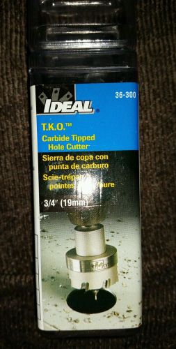 Ideal TKO 3/4&#034; Carbide Tipped Hole Cutter