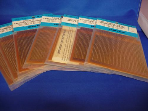 LOT OF 7 Vintage Radioshack ARCHER Digital IC Experimental Breadboard 276-152A