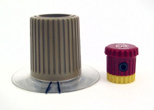 Tektronix Dual Stacked Calibration Knob w/ Skirted Bottom for 1/4&#034; - 1/8&#034; Shaft