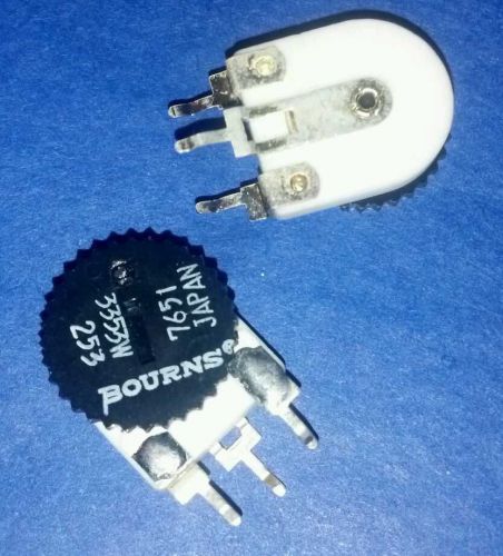 (lot of 50) Bourns Thumbwheel Potentiometer Trimmer 3353W-1-253 Vertical Mount