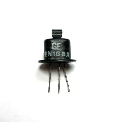 GE 2N168A VINTAGE BLACK TOP HAT METAL GERMANIUM TRANSISTOR PRE-TESTED