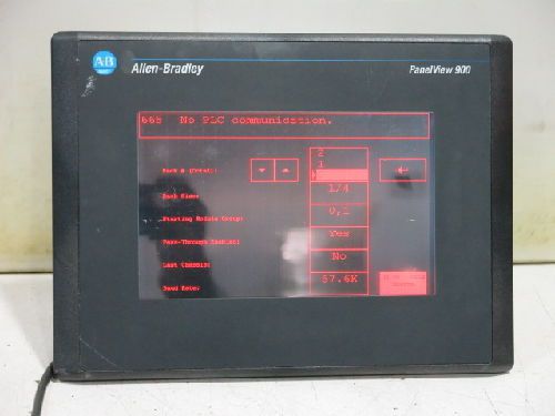 ALLEN BRADLEY 2711-T9A1 PANELVIEW 900 TOUCHSCREEN OPERATOR INTERFACE