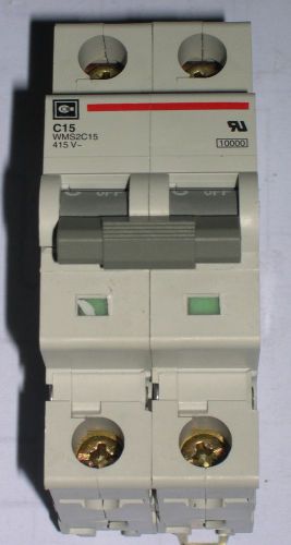 EATON CUTLER HAMMER 15A CIRCUIT BREAKER, WMS2C15