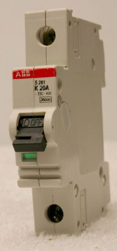 ABB K 20A S281 Circuit Breaker K20A S281 **XLNT**