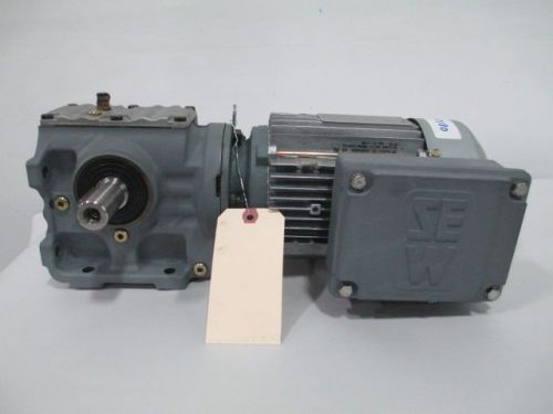 SEW EURODRIVE DFT80N4 S47DT80N4 12.10:1 GEAR 1HP 460V-AC 1700RPM MOTOR D256559