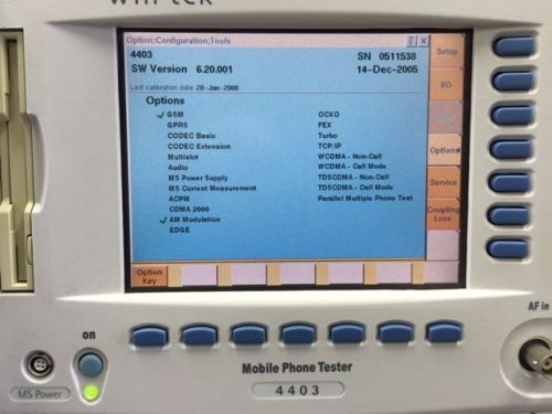 Willtek 4403 Mobile GSM &amp; AM Modulation options