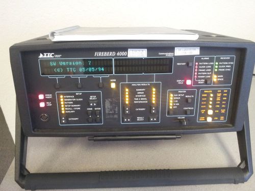 TTC Fireberd 4000 Communication Analyzer, Options 4002, User Manual