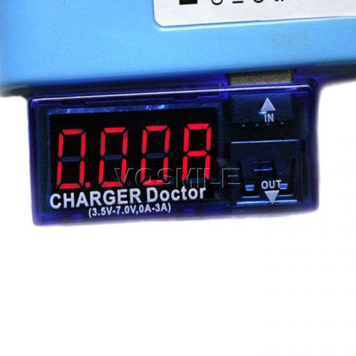 Digital USB Voltage Current  Charging  Tester Red LED Display Volt Amp Teste