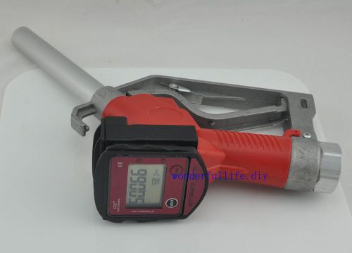 Turbine Fuel Gasoline Diesel Petrol Nozzle Gun Nozzle Digital Fuel Flow Meter